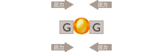 遠心分離にかけただけの場合の健全な脂肪細胞イメージ