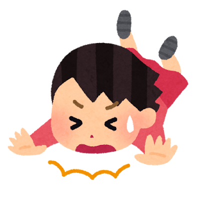 母の日常　転ぶ…
